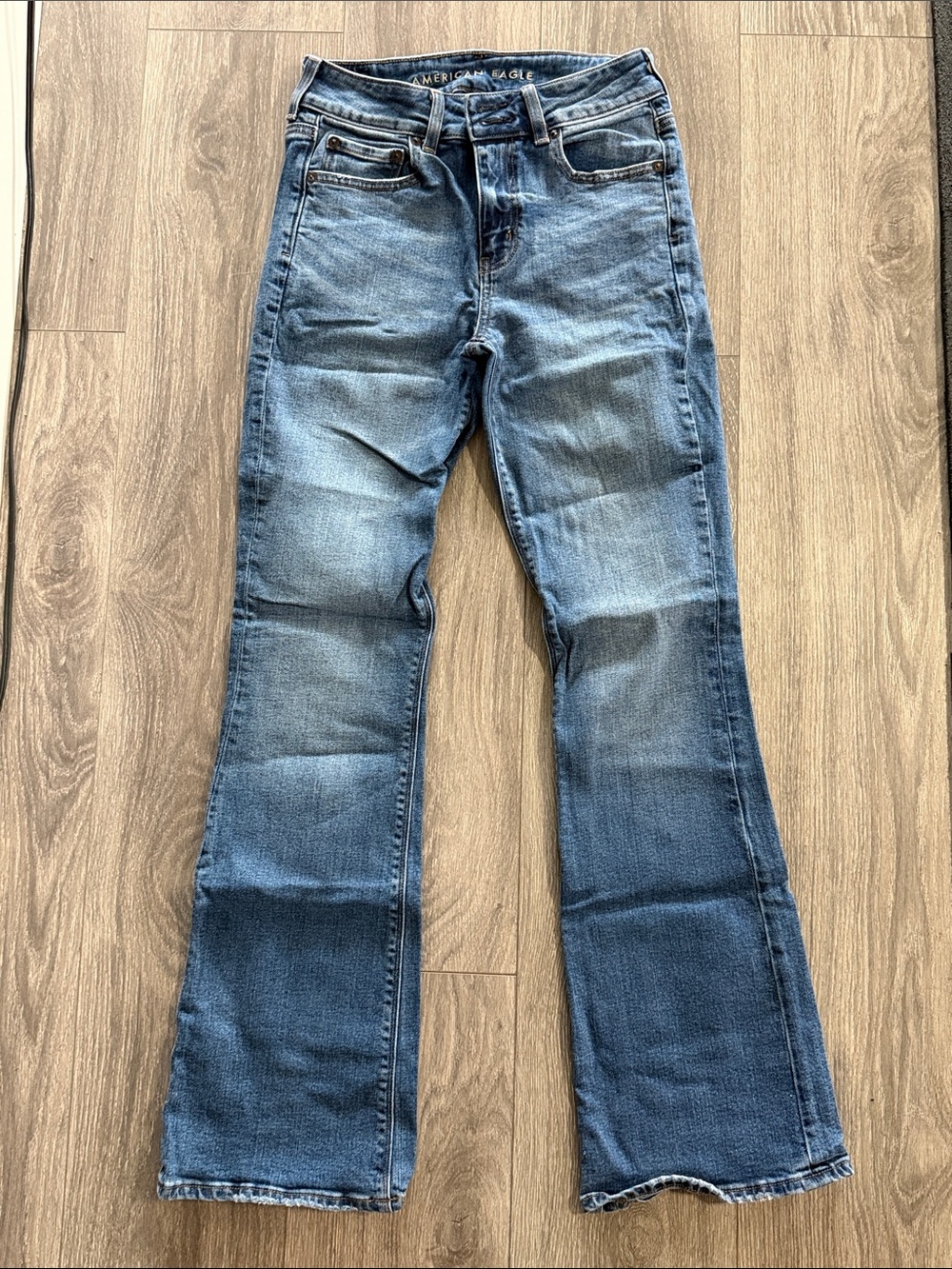 American Eagle Outfitters Super stretch Hi-Rise Artist Flare size 4 reg